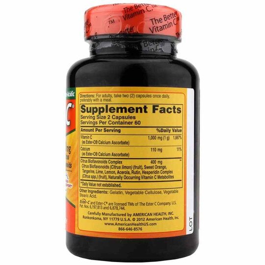 Ester-C 500 Mg w/Citrus Bioflavonoids, AH